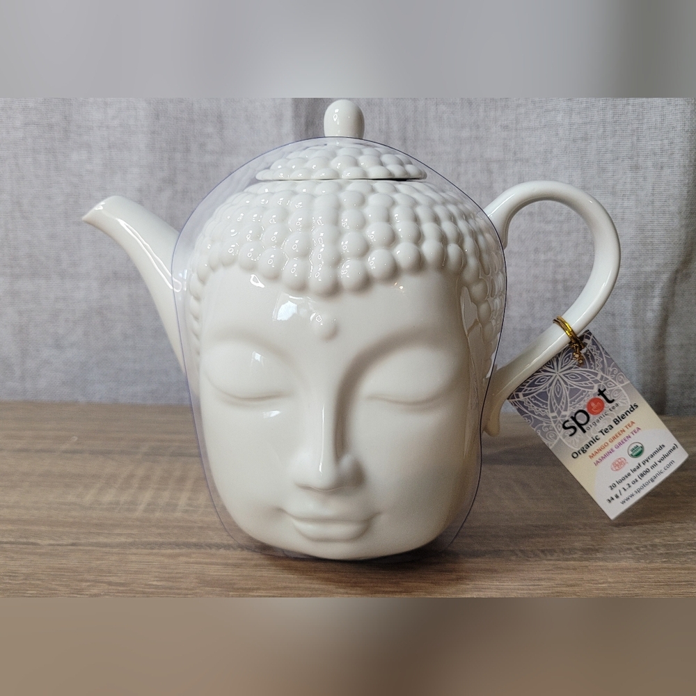 Buddha Head Teapot Tea Set Porcelain